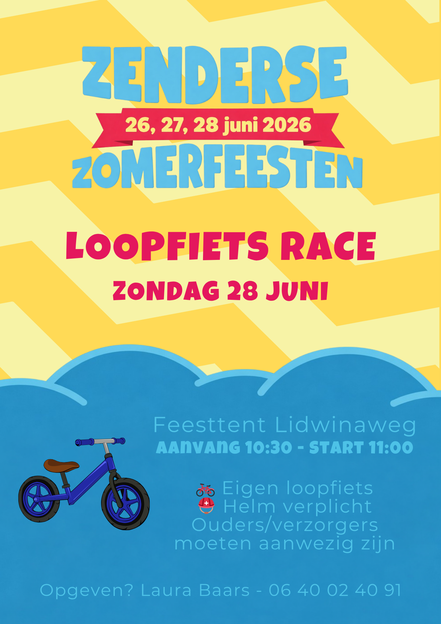 Loopfiets poster A4