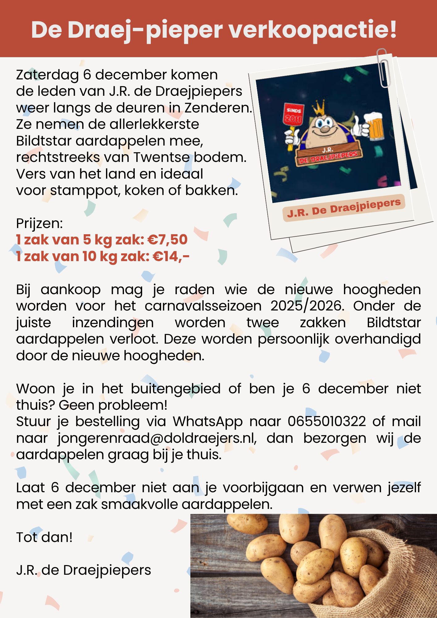 De Draej pieper verkoopactie2025