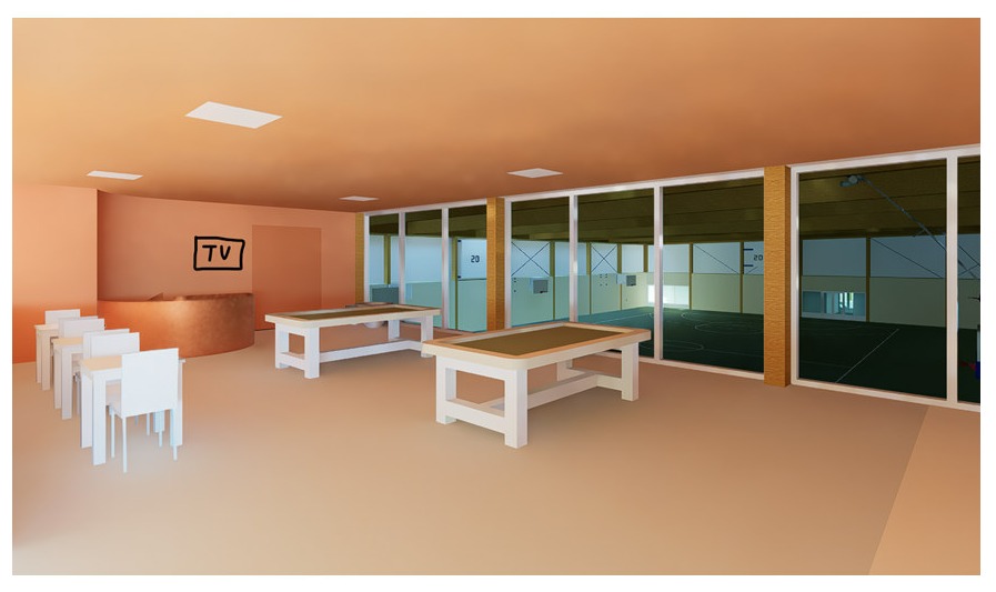 Artist Impression Biljartzaal Sportcentrum Borne