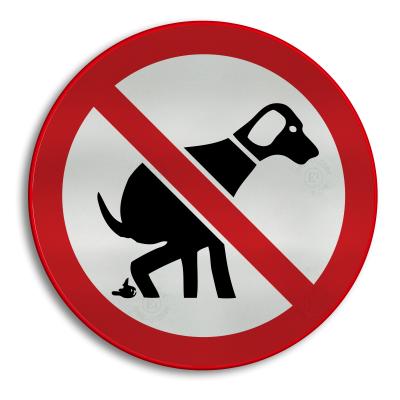 Hondenpoep verboden